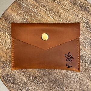 Genuine Leather Wallet  LIGHT BROWN Credit Card Holder Wallet NEW FAST SHIP